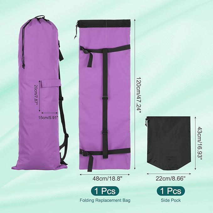 PATIKIL Foldable Camp Chair Replacement Bag Camping Chairs Folding Chair Carry Bag with Adjustable Shoulder Strap for Outdoor Camping Fishing Storage Purple