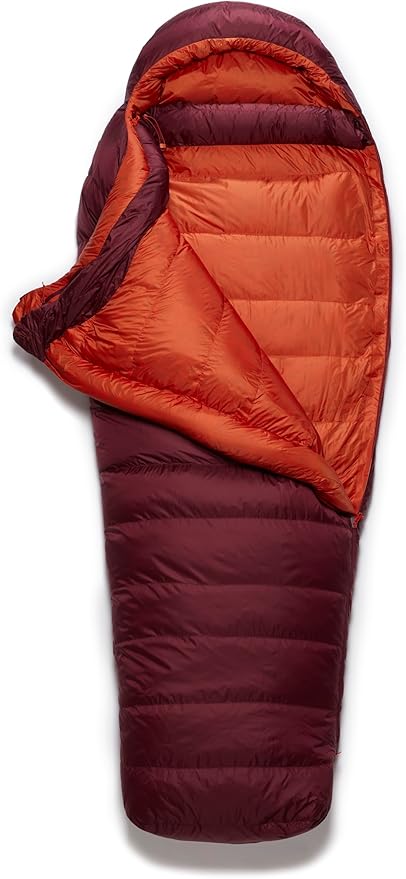 Rab Women's Ascent Down Sleeping Bag - Lightweight Warm Mummy Sleep Sack for Camping &amp Backpacking
