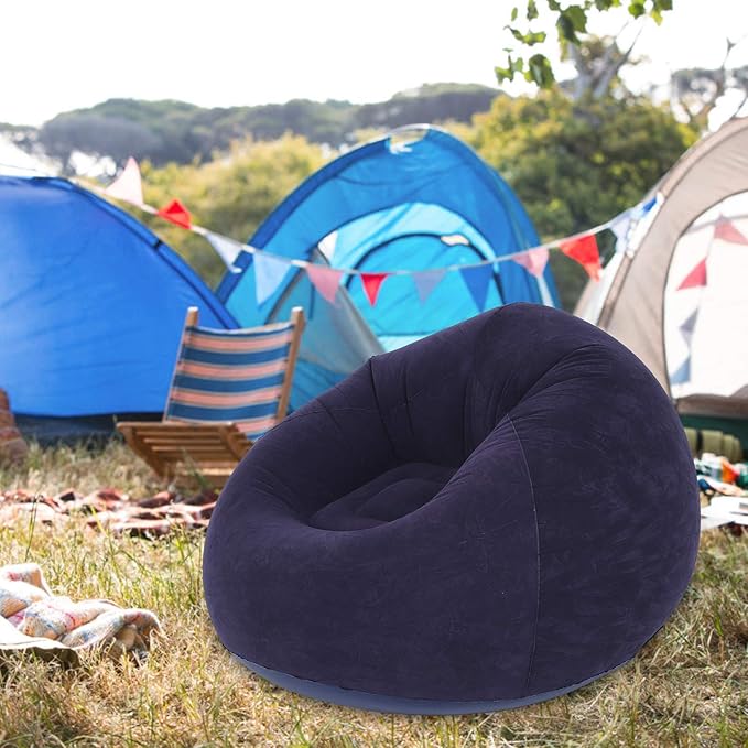 Inflatable Couch Inflatable Chair Single Spherical Blow up Chair Camping Lounge Chair Portable Beach Chairs for Traveling Picnic Chairs for Dorm Room Outdoor Travel Camping Picnic