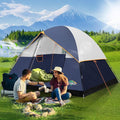 COBIZI Tents for Camping 4 Person Camping Tent with Rainfly and Screen Easy Setup Lightweight Portable Waterproof Outdoor Tent with Carry Bag for Backpacking Hiking Family Travel Dark Blue