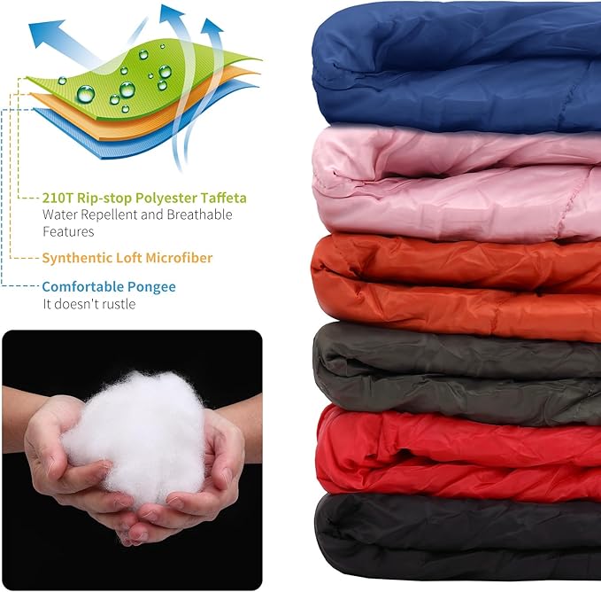 Cold Weather Mummy Sleeping Bag 15°F Extreme 3-4 Season Sleeping Bag for Adults - 0 Degree Winter Sleeping Bag Machine Washable for Hiking Backpacking &amp Outdoor Activities