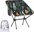 Honeybaby Folding Camping Chair Lovely Trees Camping Chairs Lightweight Portable Chair Outdoor Foldable Chairs for Camping Travel Picnic Beach Hiking
