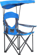 ALPHA CAMP Oversized Camping Chair with Shade Canopy Folding Lawn Chairs