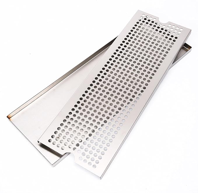 Teas Drainage Plate Metal Beer Towers Drip Pan Stainless Steels Tray Drainage Type Plate for Restaurant Kitchen Metal Tower Pan