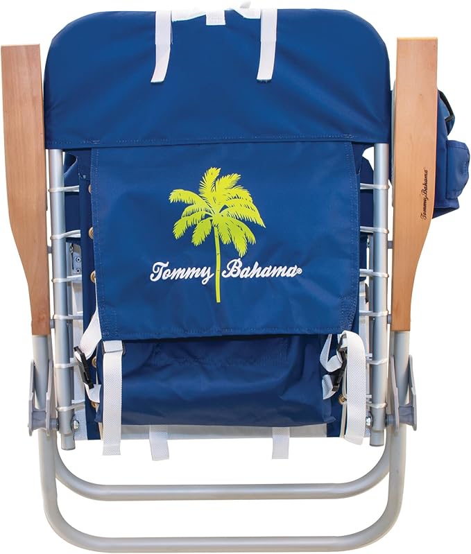 Tommy Bahama Hi-Boy 17 Seat Height 4-Position Lace-Up Suspension Folding Beach Backpack Chair