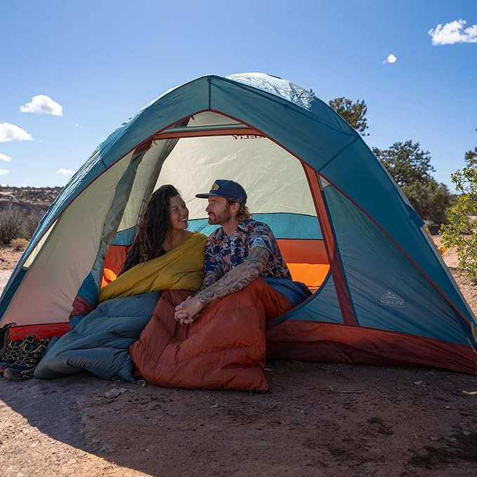 Kelty Discovery Basecamp Backpacking Tent 4 or 6 Person Camping Backpacking Shelter Large Capacity Fast Setup and Easy Tear Down Stuff Sack Included