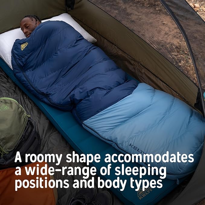 Kelty Supernova Down Sleeping Bag Compact + Lightweight Roomy Shape for All Body Types and Sleep Positions Recycled Shell Fabrics