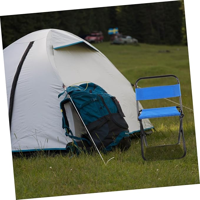 Camping Chairs for Adults Portable Folding Stool Lightweight Outdoor Small for Picnic Barbecue Sturdy Construction