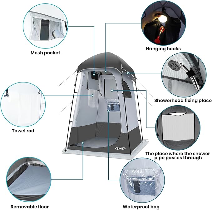 Shower Tent Outdoor Camping Privacy Shelter-Dressing Changing Room-Portable Toilet Tent for Hiking Sun Shelter Picnic Fishing