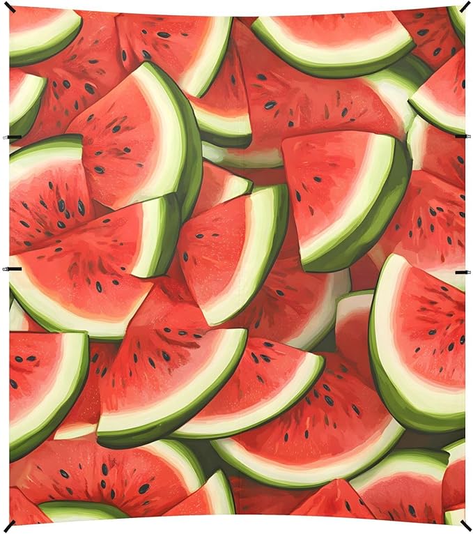 Beach Tent Sun Shelter Summer Watermelon Lightweight &amp Easy Setup Beach Shade Canopy for Camping Fishing