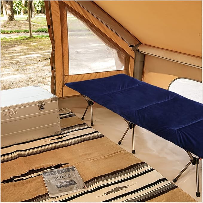 Gehannah Thick Camping Sleeping Pad Soft Comfortable Microfiber Camping Cot Pads for Adults Lightweight Foldable Sleeping mats for Traveling Hiking Backpacking Traveling