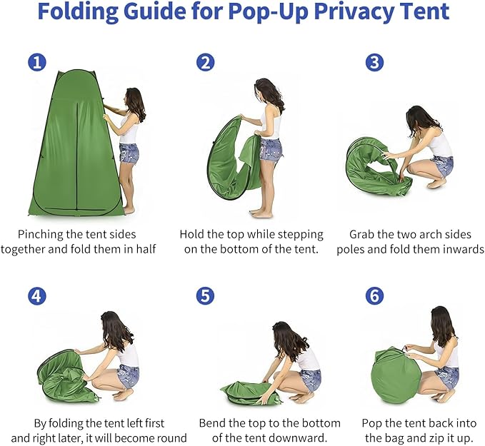 Pop Up Privacy Shower Tent Outdoor Portable Changing Tent Camping for Camping Beach Toilet Shower Bathroom Changing Room Sun Shelter with Window with Carry Bag