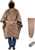iClimb Hooded 3M Thinsulate Insulation Warm Camping Blanket Wearable Poncho Ultralight Compact