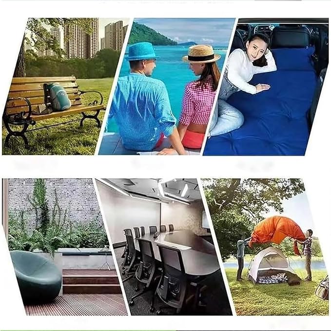 Car Inflatable Mattress for Ford Explorer (222) 2006 2007 2008 2009 2010 2011 2012 2013 2014 2015 Rear Trunk Air Mattress Camping Cushion Back Seat Sleeping MattressesBluegrey