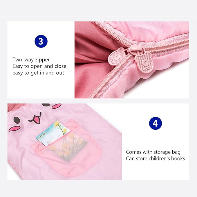 All Weather Sleeping Bag - Portable Waterproof Sleep Sack for Outdoor Adventures Lightweight Hiking Bed Roll | Warm Cold Season Sleeping Gear for Travel Camping Backpack Trips Home or Tent Use