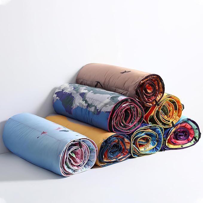 APSMILE Outdoor Down Blanket | Extra Warm &amp Puffy Camping Blanket | Water-Resistant Lightweight Packable Sleeping Quilt for Camp Travel Hiking Picnic Backpack (Canyon HD Printed 52x75)