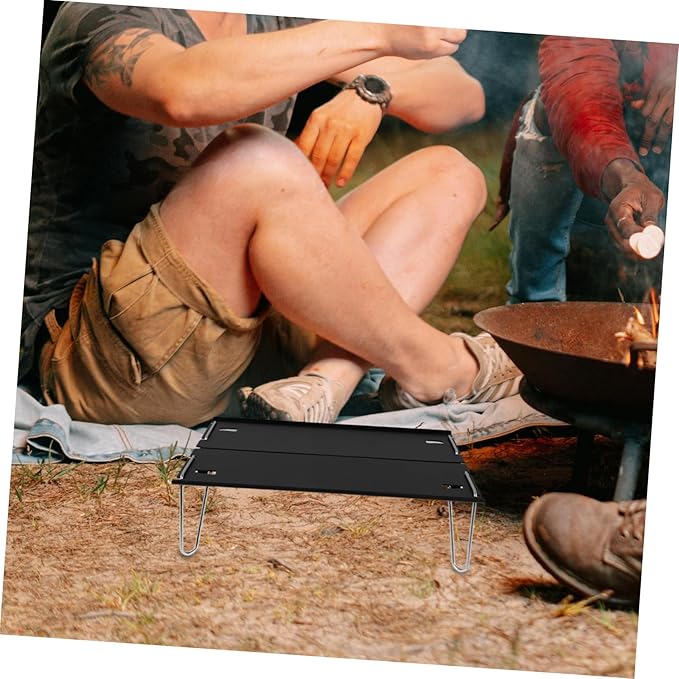 HANABASS Folding Table Outdoor Tea Table Multi-Functional Portable Desk for Camping Picnic Travel
