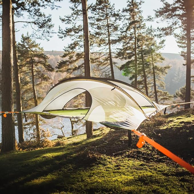 Tentsile Stingray V3 Tree Tent Camping Hammock Tent 3P Capacity Portable Tree House Shelter for Campers Backyards Campgrounds Designed in The UK