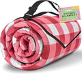 TigeJoy Extra Large Picnic Blanket Waterproof Foldable 60''x80'' Outdoor Picnic Mat Beach Blanket Sandproof for Park Grass Travel Hiking Camping Essentials Gingham Picnic Blanket