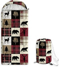 Wake In Cloud - Kids Sleeping Bag for Boys Toddlers Camping in Warm Cold Weather Backpacking Lightweight Compact Outdoor Liner for 3 Seasons Rustic Woodland Critters