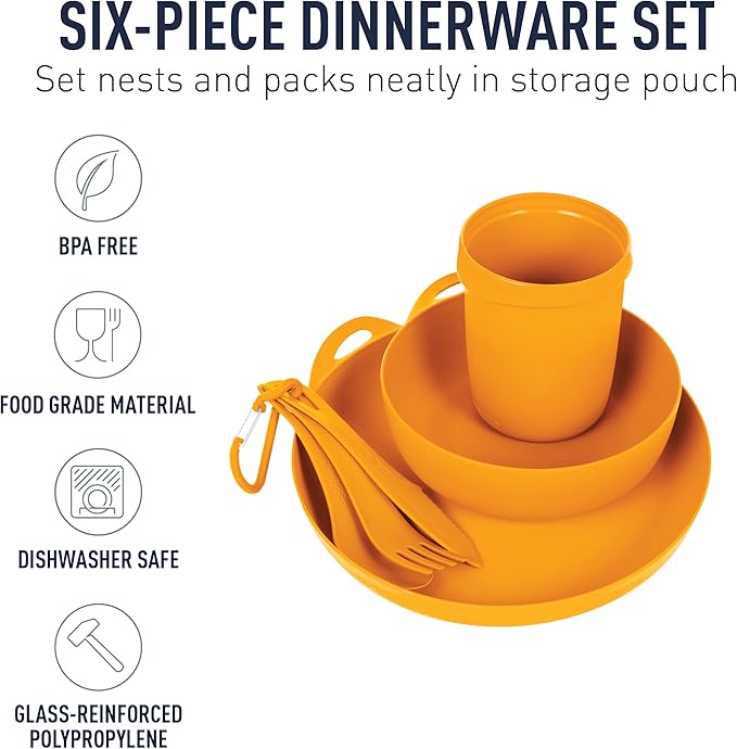Sea to Summit Delta Camp 6-Piece Dinnerware Mess Kit