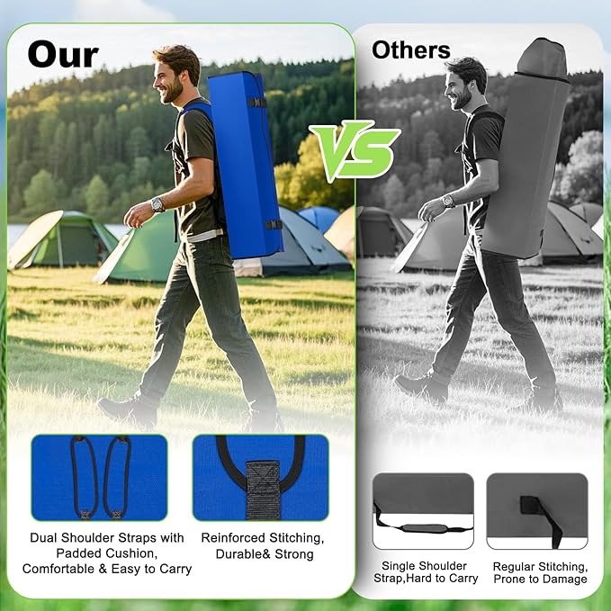 Portable Camping Chair with Canopy - Folding Chair with Canopy Durable 600D Oxford Canopy Chair for Camping Beach Picnics Fishing &amp Sports