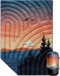 Camping BlanketLightweight Puffy Printed Camping Blanket Packable Outdoor Blanket for CampingTraveling Stadium Hiking Picnics