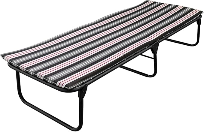 Plastic Polyester Canvas Cot with Foam Rubber Mat 3 cm (Mod KSL-H)