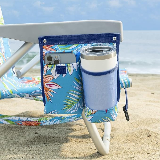 Tommy Bahama 2 Pack Backpack Beach Chair 5 Position Chair Including Lay Flat (Floral)
