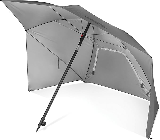 Sport-Brella Ultra SPF 50+ Angled Shade Canopy Umbrella for Optimum Sight Lines at Sports Events