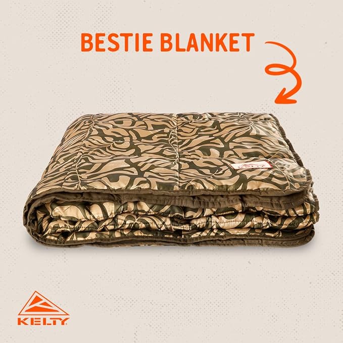 Kelty | Bestie Blanket Fern - Compact Versatile Large 1P Camp Blanket - Twin