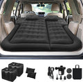 Vikuces® SUV Air Mattress Car Camping Travel Bed Car Air Mattress Back Seat BedThickened Inflatable Mattress with Two Air Pillow Full Size Blow Up Sleeping Pad(Black)