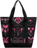 Insulated Shopping BagLarge Reusable Cooler Bags Different Designs of Heart Printed Foldable Shopping BagTravel Waterproof Shoulder Bag