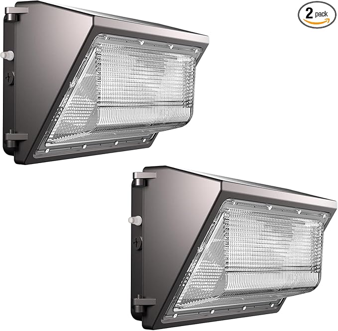 Lightdot 2Pack 200W LED Wall Pack Lights 100-277v Dusk to Dawn Photocell | 30000Lm(150Lm/W) 5000K IP65 Outdoor Flood Lighting for YardWarehouseFactoryBuildingGarage ETL(Height:15~30ft)
