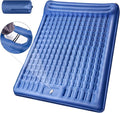 Camping Sleeping PadsExtra Thick 5 Inch Inflatable Sleeping Mat with Pillow Built-in PumpOversized Air Mattress Super Portable for Backpacking Hiking Tent Traveling