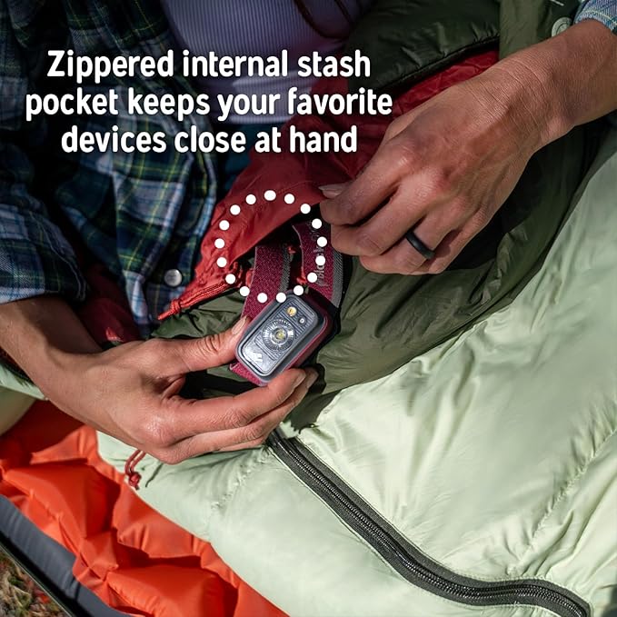 Kelty Cosmic 20 Down Mummy Sleeping Bag for Backpacking Campers 550 Fill Power Recycled Fabrics with PFAS-Free DWR Designed in Sunny Colorado