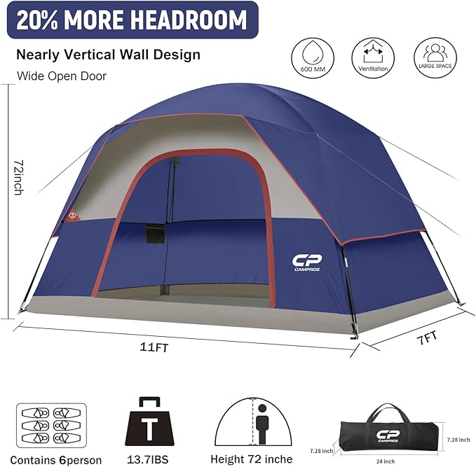 CAMPROS CP 6 Person Tent