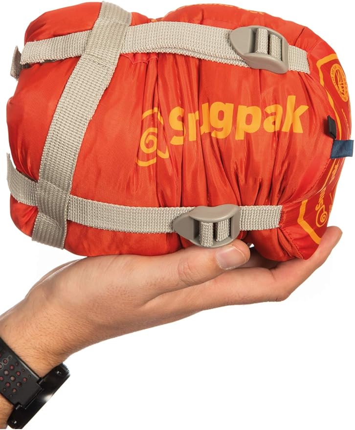 Snugpak Travelpak Traveler Sleeping Bag with Mosquito Net Lightweight Petrol Blue