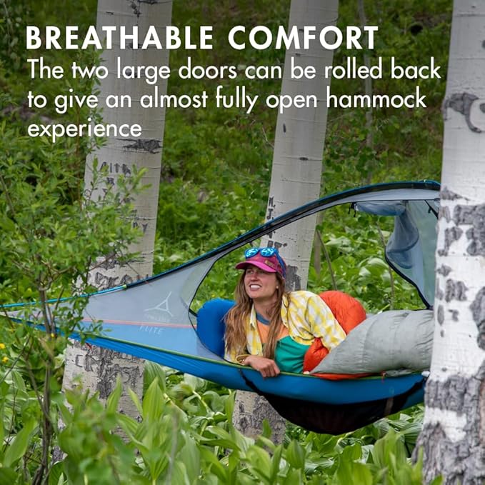 Tentsile Flite+ V3 Lightweight Camping Tent Hammock Portable Treehouse for Backpackers Backyards Nature Lovers Designed in The UK