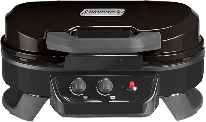 Coleman RoadTrip 225 Portable Tabletop Grill 2-Burner Gas Grill with Matchless Ignition &amp Adjustable Temperature Control 11000 BTUs of Power for Grilling Tailgating Camping BBQ &amp More
