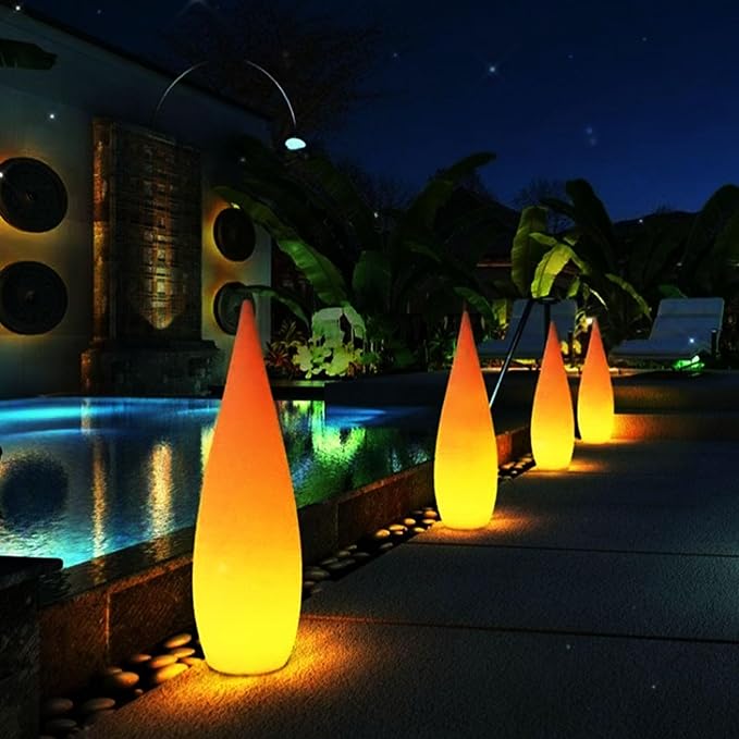 Outdoor Water Drop Lights Waterproof Lawn Light Courtyard Garden Terrace Atmosphere Lights Landscape Courtyard Decorations Floor Lamps Path Light Modern Holiday Lamps