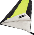 Outdoor Sleeping Bag - 2-Season Otter Tail Sleeping Bag with Carrying Bag - for Camping Sleepovers and Festivals by Wakeman (Neon Green)