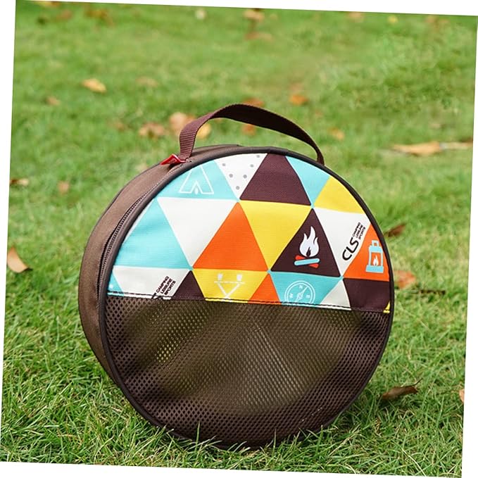 1 Set Outdoor Tableware Portable Camping Dishes and Dinner Plates Lightweight and Durable for BBQ Hiking and Picnic Use with Convenient Storage Bag