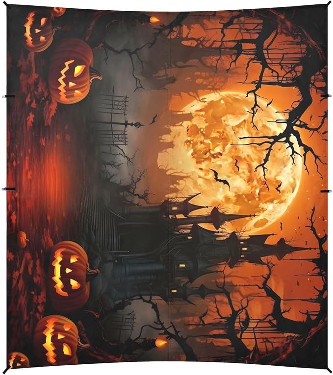 Halloween PumpkinCamping Sun Shelters 9.2 x 10.5 FT Beach Canopy Tent Sun Shade with Carrying Bag for Camping Trips Fishing Backyard Fun or Picnics 21341519