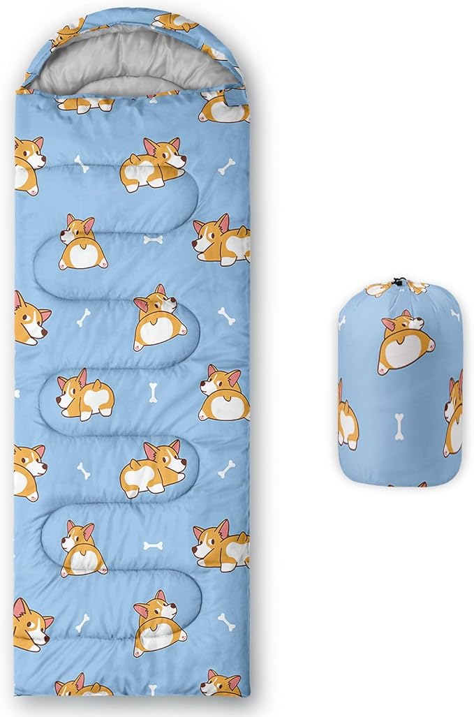Kids Sleeping Bag for Boys Girls3D Basketball Print-Lightweight Warm Portable Outdoor Indoor-Waterproof Cold Weather Resistant Sleeping Bag for Camping Hiking