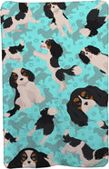 Caroline's Treasures MLM1066TBLT Tricolor Cavalier Spaniel Soft Travel Blanket with Bag Airplane Blanket Indoor Outdoor Camping Blanket for Traveling Picnics Beach Trips Concerts