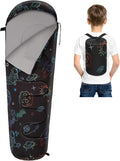 FIOBEE Kids Sleeping Bag for Girls Boys 3 Season Warm &amp Cool Weather Youth Camping Sleeping Bags with Backpacking Bag Waterproof for Traveling Hiking Indoor Outdoor Camping Essentials