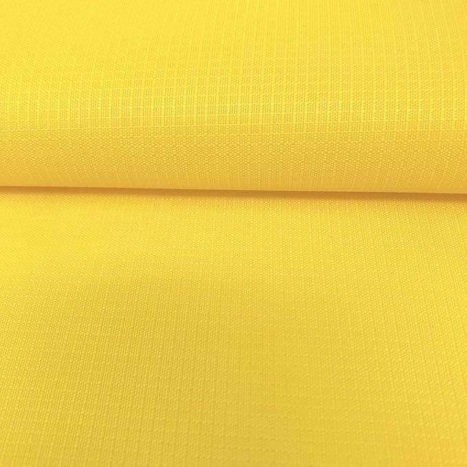 Ottertex Polyester Ripstop Fabric PU Coated 200 Denier 8.7oz 59/61 Wide Waterproof Tent Water Repellent Dustproof Airtight Inflatable Flag Tarp Cover Excellent Fabric for Kites (10 Yard Neon Yellow)