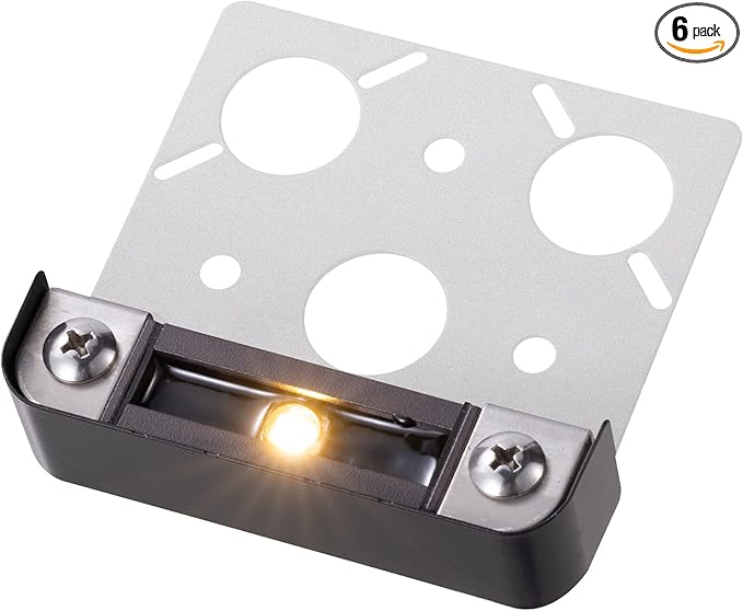 Gardenreet 3 Inch LED Hardscape LightRetaining Wall Lights12V AC/DC Paver Step LightCast Aluminum HousingIntegrated 0.5W 2700K LED Light SourceIP65 Waterproof 50000 Hours Lifespan