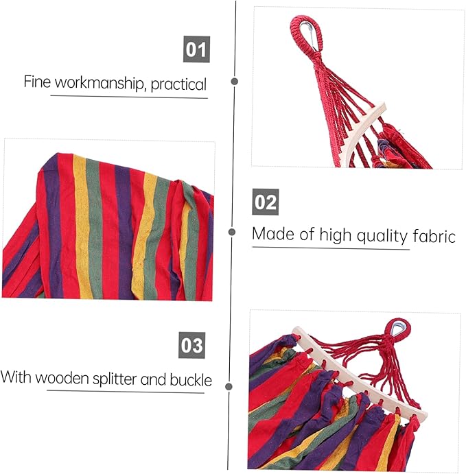 Happyyami Outdoor Swing Hammock Without Stand Travel Camping Hammock for Men Women Boys and Girls Fine Workmanship